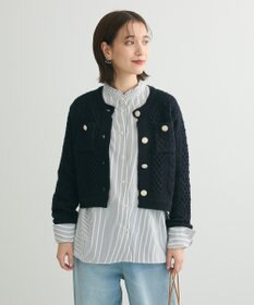 Green Parks ・ｓｗｉｎｇ　ｂｙ　ケーブルニットカーディガン