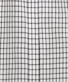 J.PRESS LADIES 【洗える】 セルロースチェック バンドカラー ブラウス