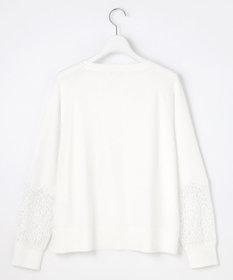 自由区 【洗える】レースコンビ ニット