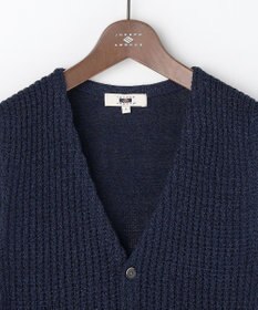 JOSEPH ABBOUD 【エコ素材和紙使用・日本素材】和紙杢メッシュクルーネック ニットジレ