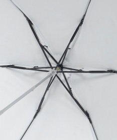 MOONBAT 【晴雨兼用/ 一級遮光/UV99％】フワクール (Fuwacool) 折りたたみ日傘 フワクールホワイト ラインフラワー 軽量