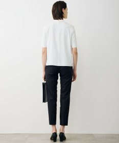 ICB L ストレッチジョーゼット ラッフルディテールブラウス