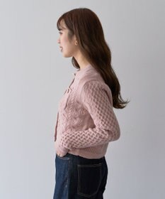 Green Parks ・ｓｗｉｎｇ　ｂｙ　ケーブルニットカーディガン