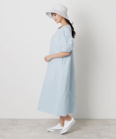 MOONBAT 【洗える】FURLA(フルラ) シャンブレー中つばダウンハット