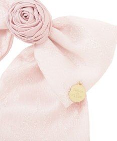 Maison de FLEUR ローズリボンジャカードバレッタ