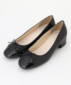 組曲 バイカラーバレエシューズ ブラック系