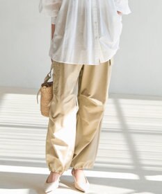 23区 L 【SLOW/一部店舗限定】ハイカウントギャバ パラシュート カーゴパンツ