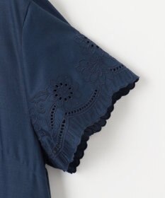 自由区 【カタログ掲載・接触冷感・洗える】エンブロイダリーローンシャツ ワンピース