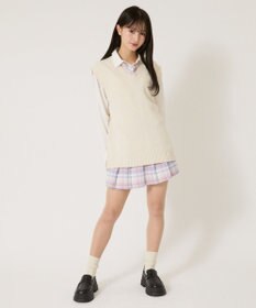 WEGO 【SCHOOLITEM】無地ニットベスト
