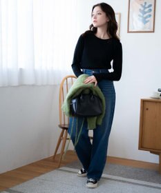 WEGO ソフトタッチクルーネックロンT