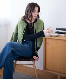 WEGO ソフトタッチクルーネックロンT