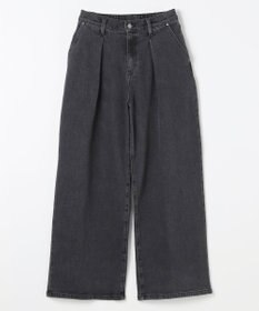 ANY L 【ウエストゴム】タックワイドデニム