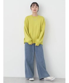 earth music&ecology アンチピリングバックスリットプルオーバー