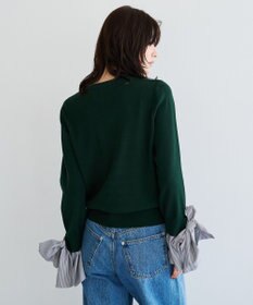 YECCA VECCA 2way袖リボンカーディガン