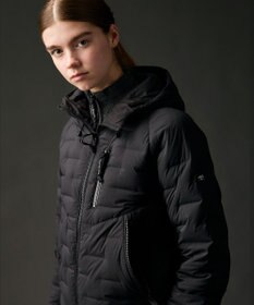 JOSEPH ABBOUD MOUNTAIN 【ストレッチ/軽量/パッカブル/ライナードッキング対応】2WAYストレッチダウンパーカー