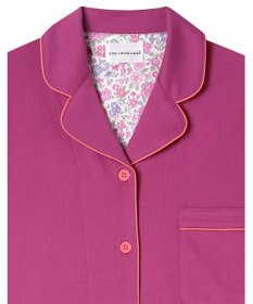 une nana cool 【綿100%】60/2 やわらか天竺 半袖開襟パジャマ MADE WITH LIBERTY FABRIC