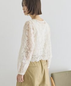 AMERICAN HOLIC 【前後2WAY】シアーレースブラウス