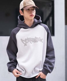 WEGO ラグランプルパーカー