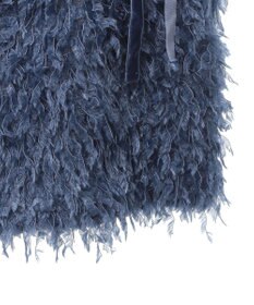 earth music&ecology ベロアリボンフェザービスチェ