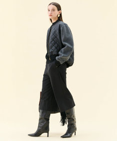 BEIGE， 【GISELe 10月号掲載】DOVER / 異素材ウールキルティングブルゾン