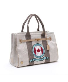 A.D.M.J. 【ファブリック】リネンラメクロス/前金具付トート32cm(Dカン＋)リネンラメクロス/前金具付トート40cm(Dカン＋)