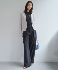 BEIGE， ZEPHYR / ベルト付き 2タックワイドパンツ