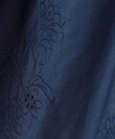 自由区 【カタログ掲載・接触冷感・洗える】エンブロイダリーローンシャツ ワンピース