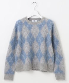 J.PRESS LADIES L 【WEB限定】FLUFFY ARGYLE ニット