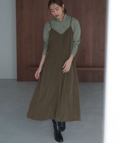 ICB L 【洗える】 ブラウスライクジャージー ロングカットソー