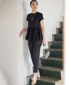 組曲 S 華感フレア カットソー