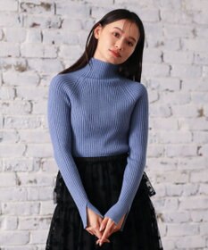 Green Parks ・Ｐｅｔｉｔ　Ｆｌｅｕｒ　ボトルネックリブニット