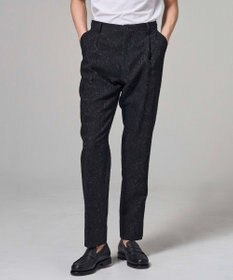 JOSEPH HOMME 【HIGH GRADE LINE】オリエンタルジャガード　タック入りストレートパンツ / HOVE TUCK ブラック系