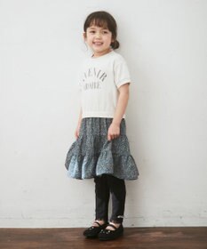 ANY KIDS 花柄ドッキング ワンピース