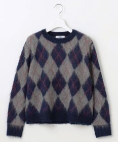 J.PRESS LADIES L 【WEB限定】FLUFFY ARGYLE ニット