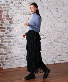 Green Parks ・Ｐｅｔｉｔ　Ｆｌｅｕｒ　ボトルネックリブニット