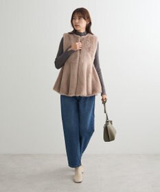 Green Parks ・Ｐｅｔｉｔ　Ｆｌｅｕｒ　ボトルネックリブニット