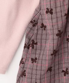 ANY KIDS チェック柄 ドッキング ワンピース