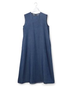 ICB L ナチュラルソフトデニム ノースリーブワンピース