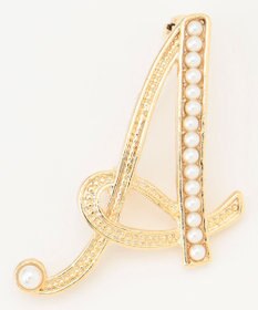 ANY 【WEB/一部店舗限定】パールイニシャルブローチ