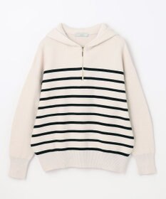 ANY 【洗濯機可】しあわせタッチハーフジップフーディー