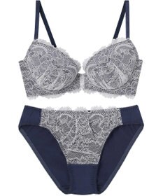 AMPHI ブラジャー ショーツセット まる胸メイク 推し活・推し事応援 Aカップあり 【ブラショーツセット】 上下セット ブラ BBJ201 アンフィ／ワコール