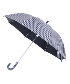 MOONBAT 【キッズ】晴雨兼用日傘 長傘 ギンガムチェック 裾リフレクター 50cm 遮光 遮熱 UV