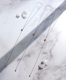 Tiaclasse 涙型ラリエットネックレス