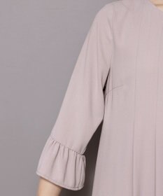 Tiaclasse L 【洗える】飴玉パールフレア袖ワンピース