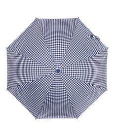 MOONBAT 【キッズ】晴雨兼用日傘 長傘 ギンガムチェック 裾リフレクター 50cm 遮光 遮熱 UV