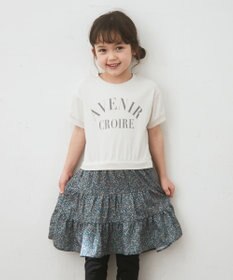 ANY KIDS 花柄ドッキング ワンピース