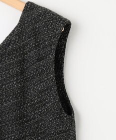 組曲 ファンシーツイード Vネックジャンスカ