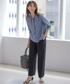 J.PRESS LADIES S 【シーンレスに活躍】ウォッシャブルキュプラツイル ボウタイ ブラウス