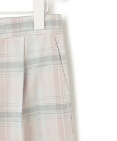 ICB 【洗える】TRドビーチェック ストレートパンツ