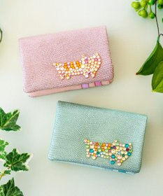 tsumori chisato CARRY キラネコストーン 2つ折り財布